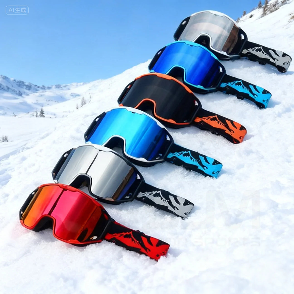 Masque de ski à double écran antibuée