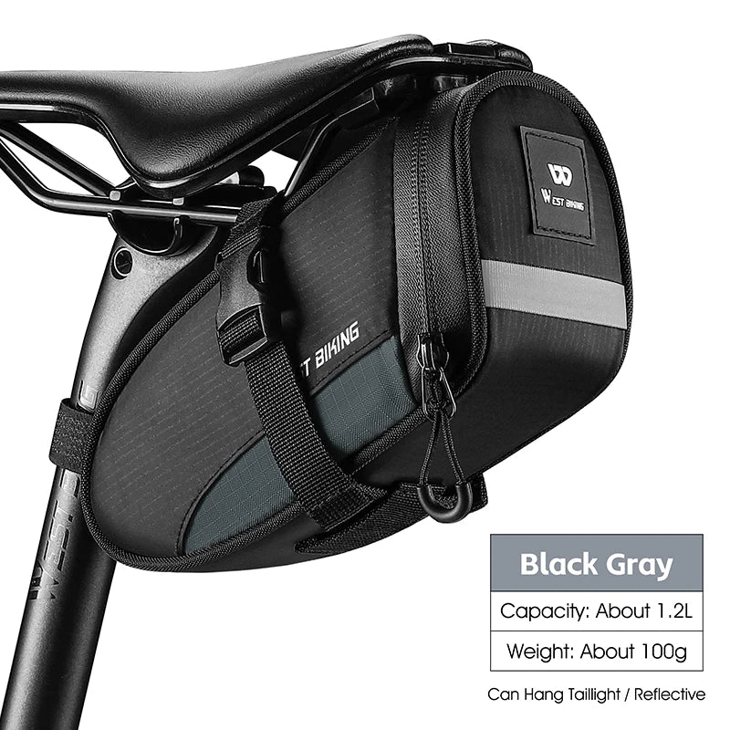 Sacoche de selle vélo réfléchissante WEST BIKING
