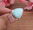 Bague à pierre bleue SJSM-975