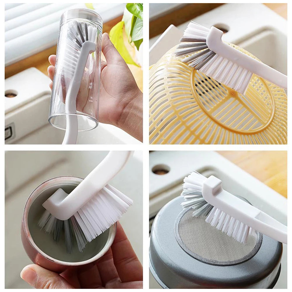 Brosse de nettoyage coudée pour recoins