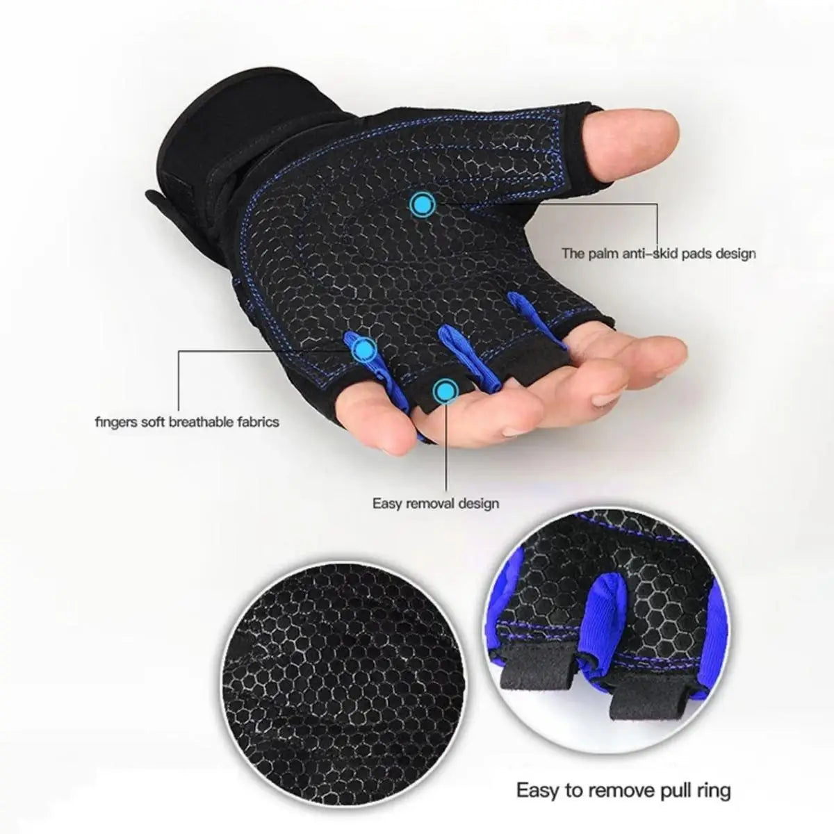 Gants de musculation antidérapants — Fitness & entraînement