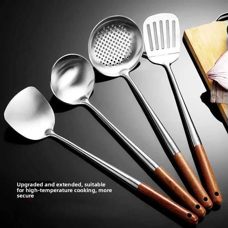 Ustensiles pour wok : spatule et louche