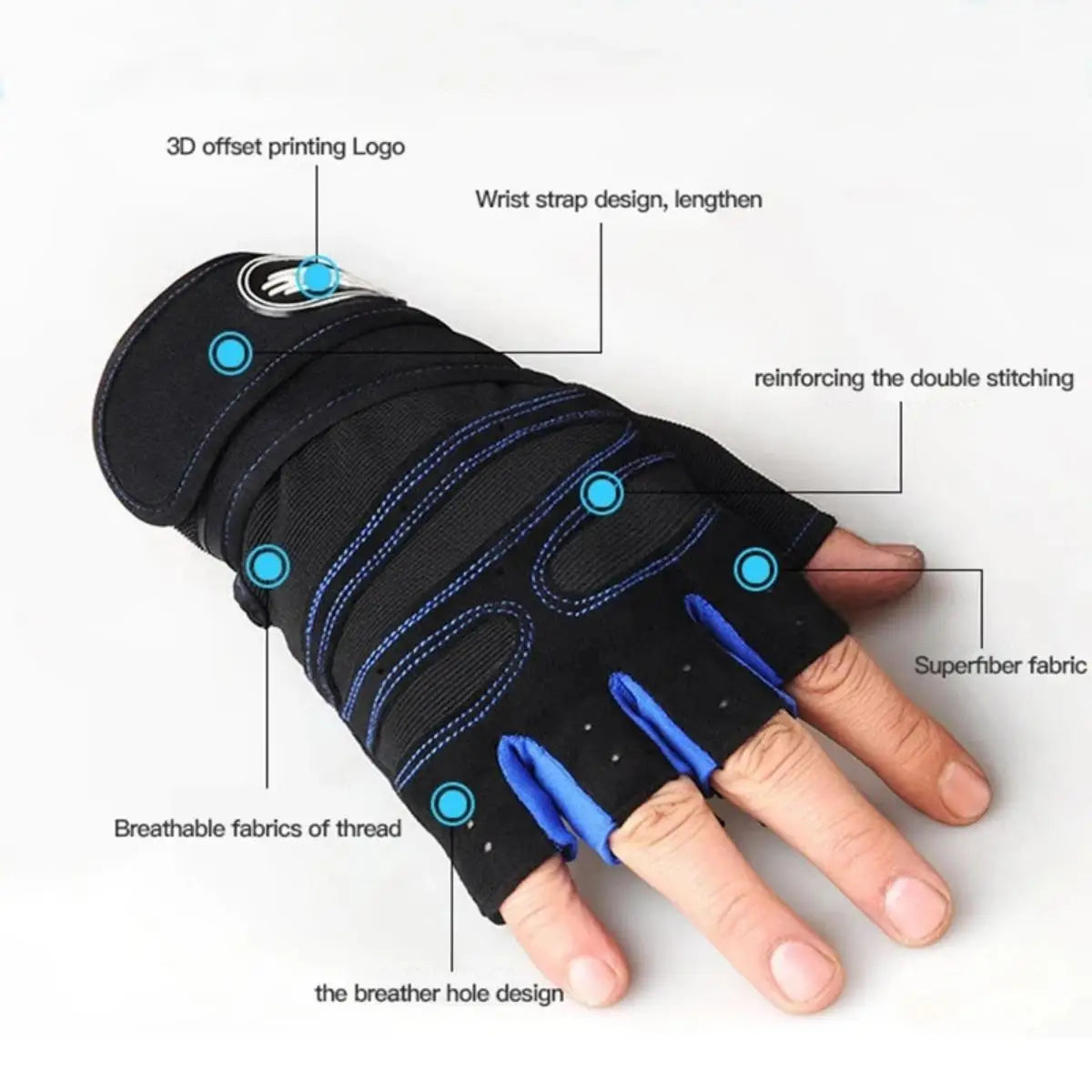 Gants de musculation antidérapants — Fitness & entraînement