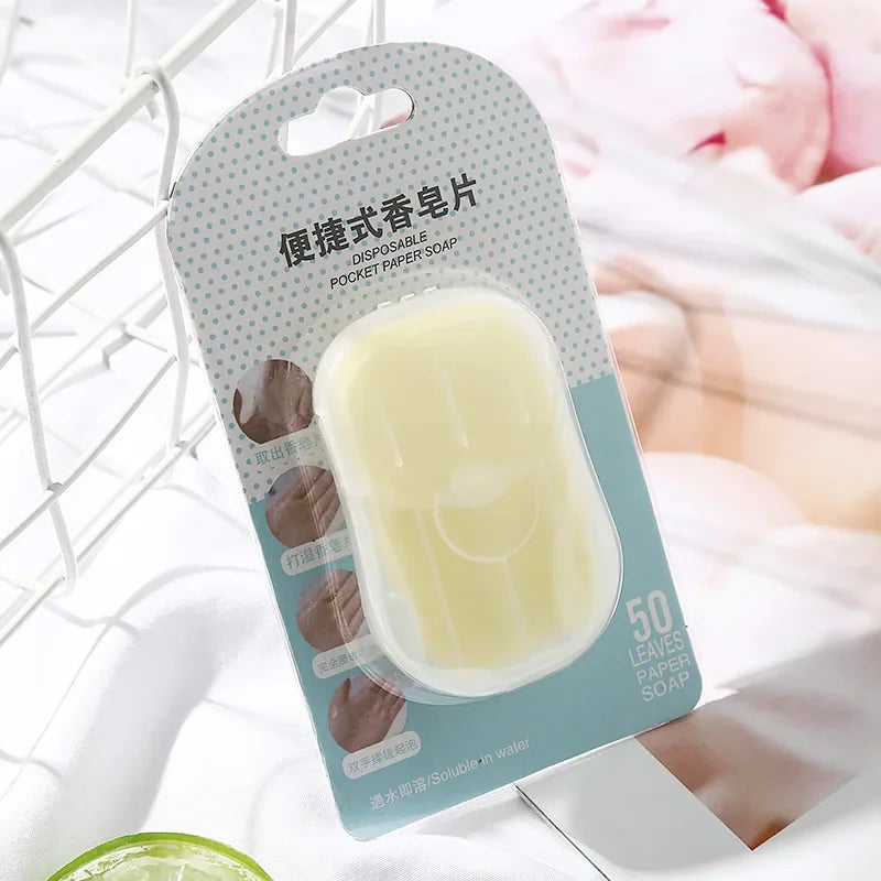 Savon en feuilles de voyage – boîte de 50