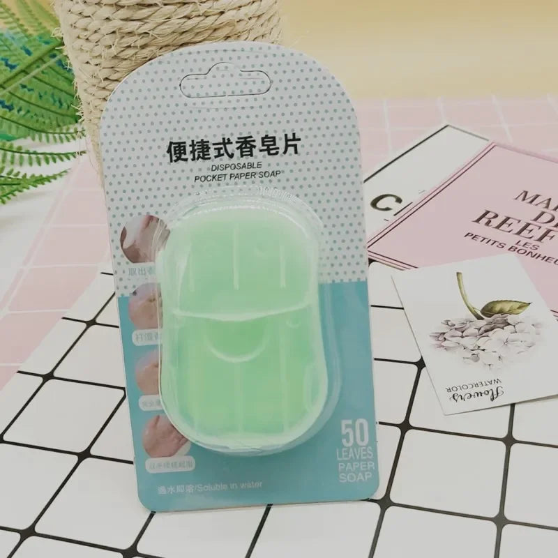 Savon en feuilles de voyage – boîte de 50