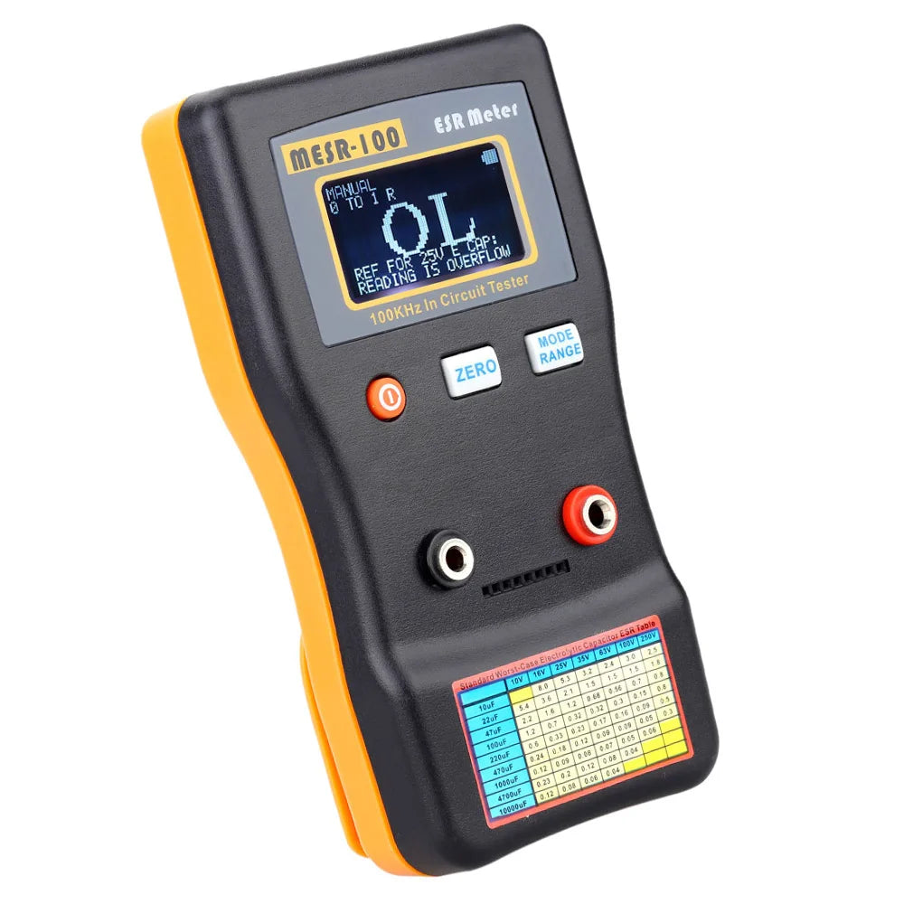 Testeur de condensateurs MESR-100 / M6013 – ESR, capacité et résistance